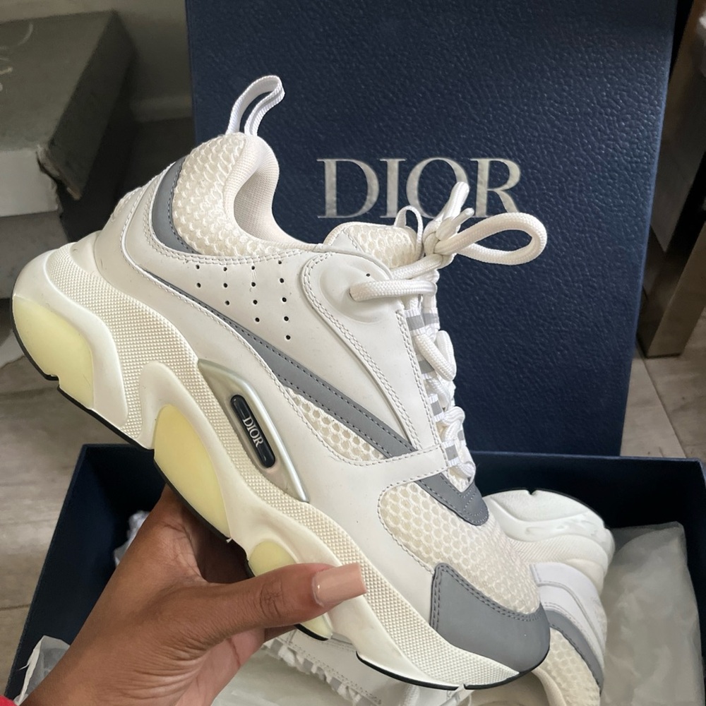 Dior White and Gray Sneakers